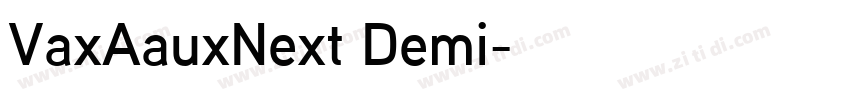 VaxAauxNext Demi字体转换
